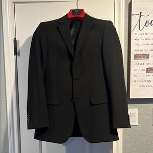 H&M Black Suit Jacket with Tailored Fit and Notched Lapel